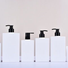 PETG right angle square lotion bottle shampoo shower gel hand soap press bottle washing and care bottle