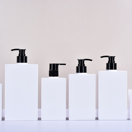 PETG right angle square lotion bottle shampoo shower gel hand soap press bottle washing and care bottle