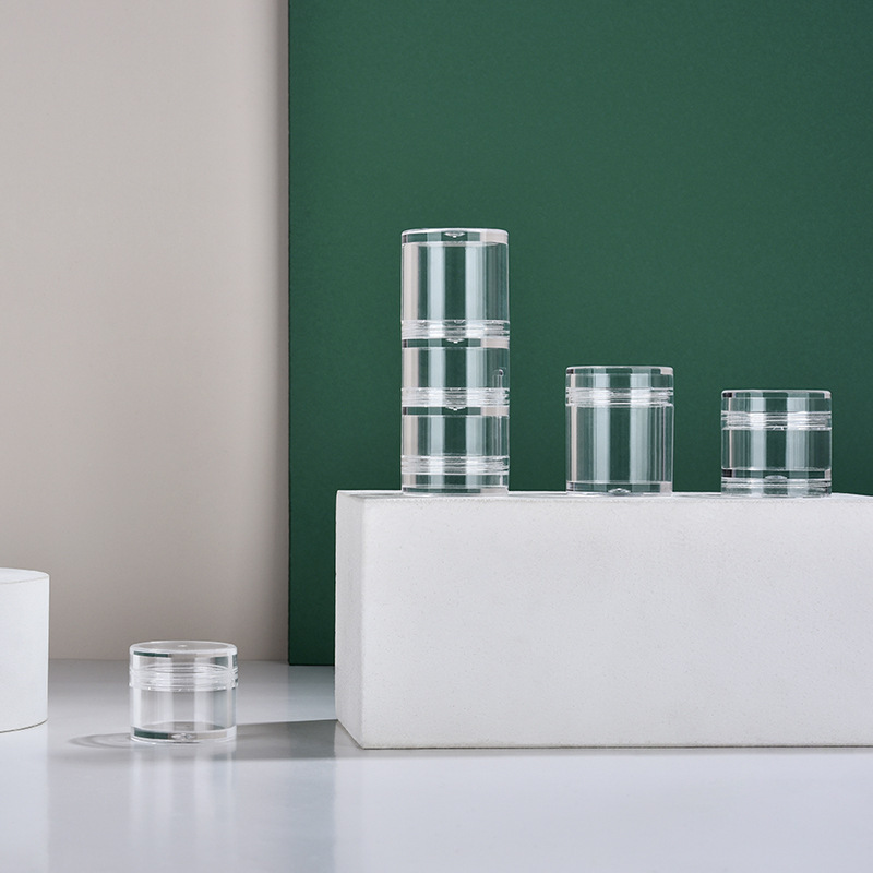 Acrylic combination cream jar multi-layer assembly cream bottle cosmetics travel Japanese MJ sub-bottle storage bottle