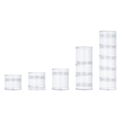 Acrylic combination cream jar multi-layer assembly cream bottle cosmetics travel Japanese MJ sub-bottle storage bottle