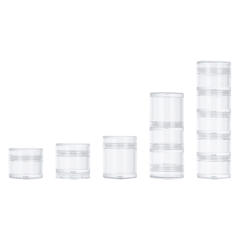 Acrylic combination cream jar multi-layer assembly cream bottle cosmetics travel Japanese MJ sub-bottle storage bottle