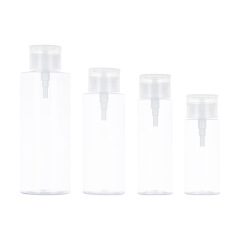 PET makeup remover push-type nail polish remover bottle makeup remover oil toner cosmetics empty bottle packaging material large capacity