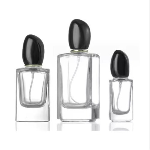 30ML square perfume bottle transparent thick bottom perfume spray bottle cosmetic glass bottle