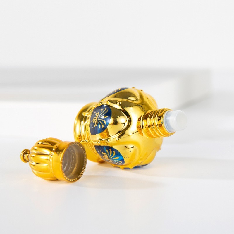 12ML light luxury crown perfume roller bottle palace style essential oil roller bottle glass perfume sub-bottle