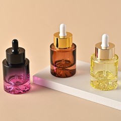 30ml volcano bottom dropper bottle gradient color essential oil bottle essence liquid cosmetic glass bottle