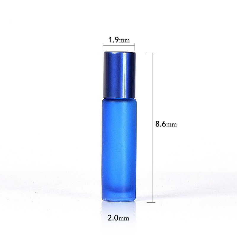 10ml colored glass roller bottle essential oil bottle perfume roller bottle cosmetics packaging bottle