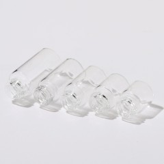 1-5ml transparent small essential oil bottle 2ml color anodized aluminum ring dropper bottle small sample bottle