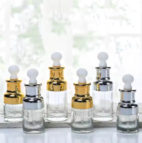 20ml shoulder sleeve essential oil bottle 30ml thick bottom dropper bottle 50ml essence cosmetic glass empty bottle