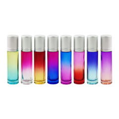 5ML gradient color roller bottle 10ML colored glass roller bottle massage essential oil bottle perfume bottle