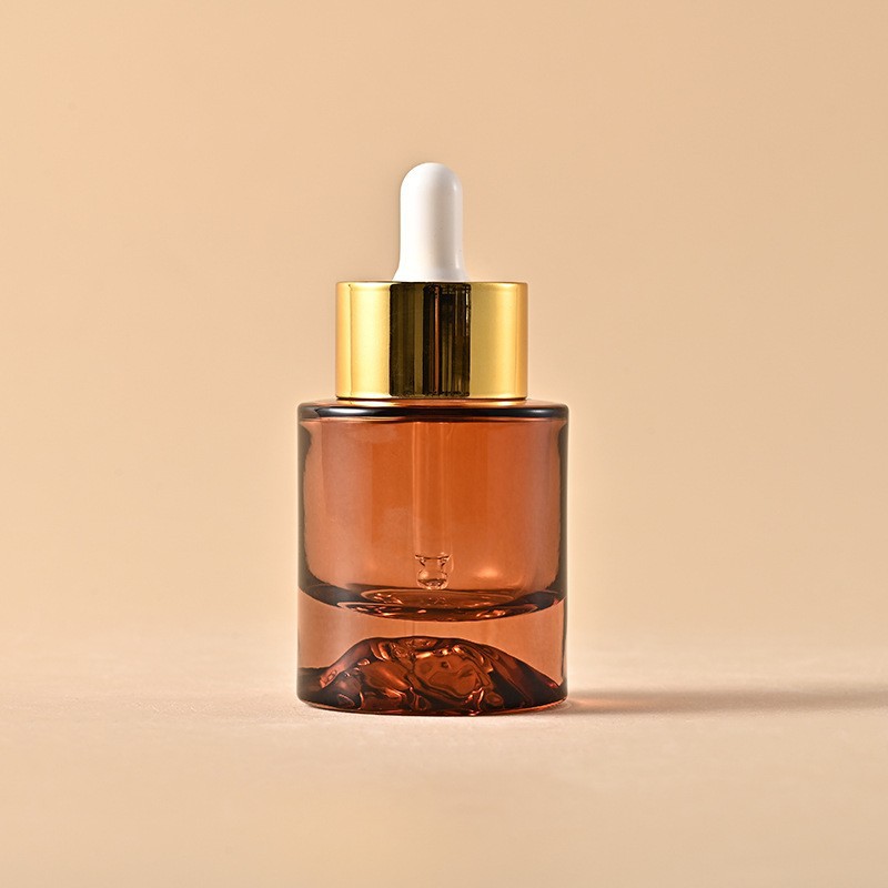 30ml volcano bottom dropper bottle gradient color essential oil bottle essence liquid cosmetic glass bottle