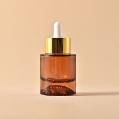 30ml volcano bottom dropper bottle gradient color essential oil bottle essence liquid cosmetic glass bottle