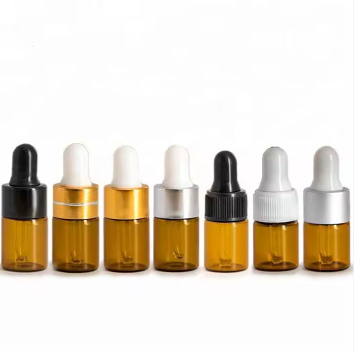 Brown dropper essential oil bottle 1ml 2ml 3ml 4ml 5ml essence glass sample bottle