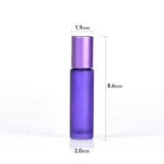 10ml colored glass roller bottle essential oil bottle perfume roller bottle cosmetics packaging bottle