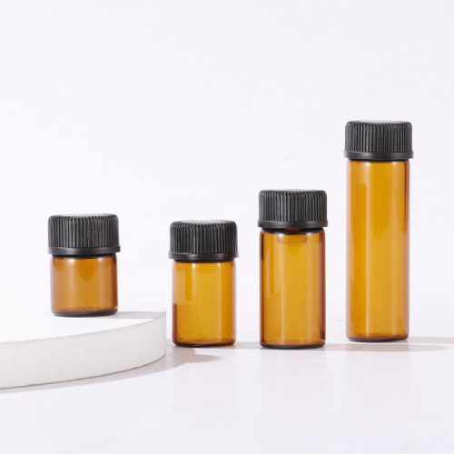 1ml 2ml 3ml brown essential oil bottle Taiwan cover essential oil bottle trial sample bottle