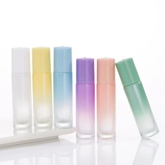 10ml color gradient roller bottle cosmetic essential oil bottle glass sub-bottle roller perfume bottle roll-on bottle