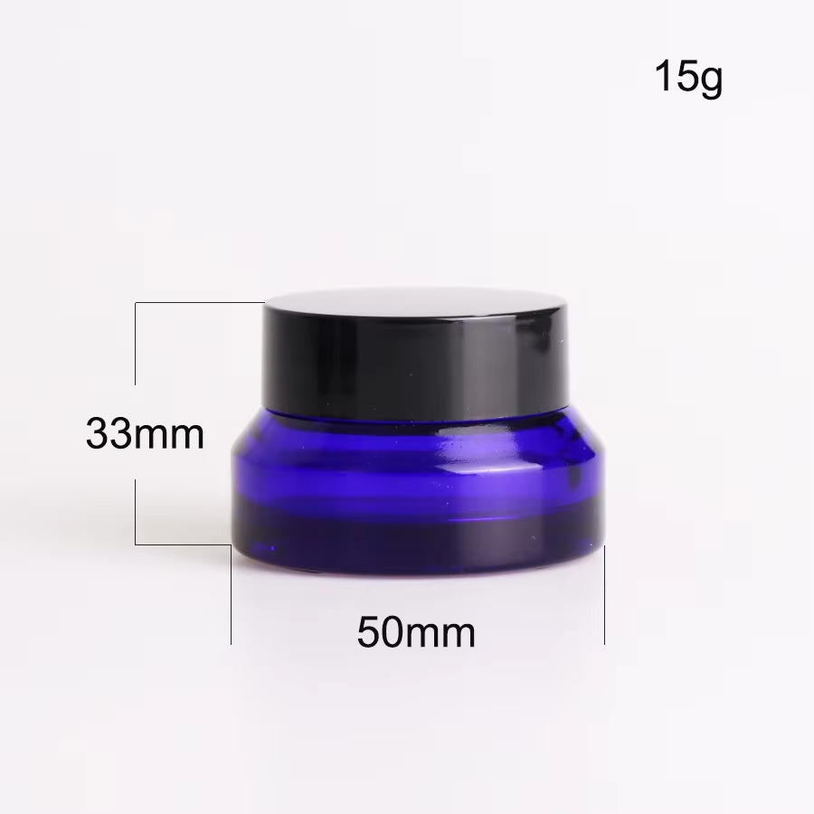 15g green oblique shoulder cream bottle 30g glass eye cream bottle 50g cosmetics face cream empty bottle