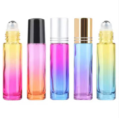 5ML gradient color roller bottle 10ML colored glass roller bottle massage essential oil bottle perfume bottle