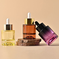 30ml volcano bottom dropper bottle gradient color essential oil bottle essence liquid cosmetic glass bottle