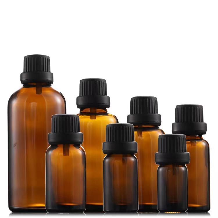50ml brown essential oil bottle light-proof mixing bottle glass dropper bottle hyaluronic acid sub-packaging sample bottle