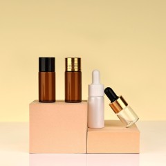 3-10ml brown glass dropper bottle transparent essential oil bottle 1ml trial sample bottle