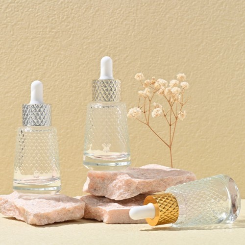 30ml diamond pineapple dropper bottle conical essence liquid bottle cosmetic essential oil bottle