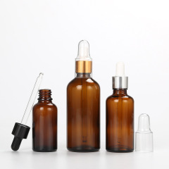 50ml100ml brown light-proof essential oil bottle essence glass dropper bottle cosmetic packaging empty bottle