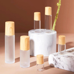 10ml portable perfume bottle wood grain frosted roll-on bottle essential oil roller bottle 5ml sample packing