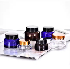 15g green oblique shoulder cream bottle 30g glass eye cream bottle 50g cosmetics face cream empty bottle