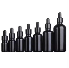 5-100ml black essential oil bottle dropper bottle glass perfume spray bottle essence liquid sub-bottle