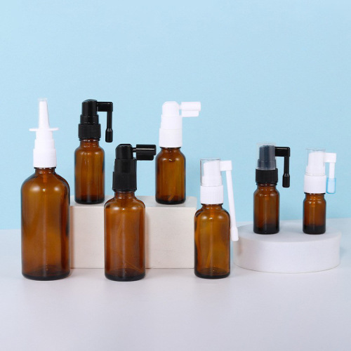 5-100ml long mouth rocker elephant trunk spray bottle nasal oral sprayer glass direct spray bottle