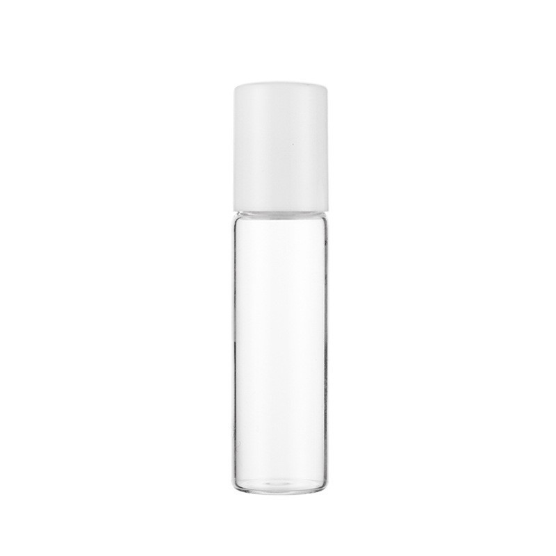 5ml 10ml transparent roller bottle massage oil roll-on bottle glass eye cream bottle essential oil bottle