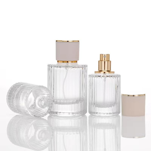 30ml50ml vertical stripes perfume bottle perfume spray cosmetics bottle aromatherapy glass bottle