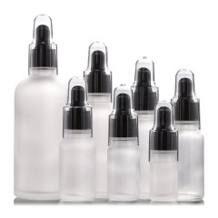 5-30ml transparent frosted dropper bottle 50ml essential oil bottle essence liquid glass bottle sub-bottle
