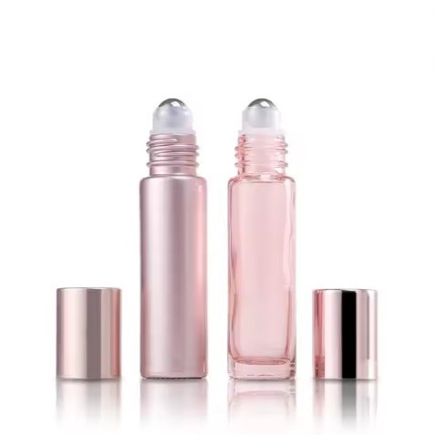 5ml rose gold glass roller bottle essential oil bottle 10ml perfume bottle roller bottle sample bottle