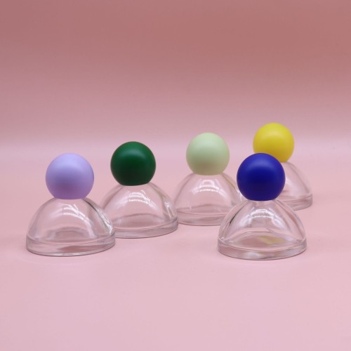 30ml round ball cap conical perfume bottle bayonet perfume spray bottle portable cosmetic glass bottle