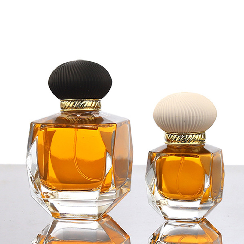 50ml octagonal cone perfume bottle bayonet special-shaped perfume spray bottle cosmetic glass bottle