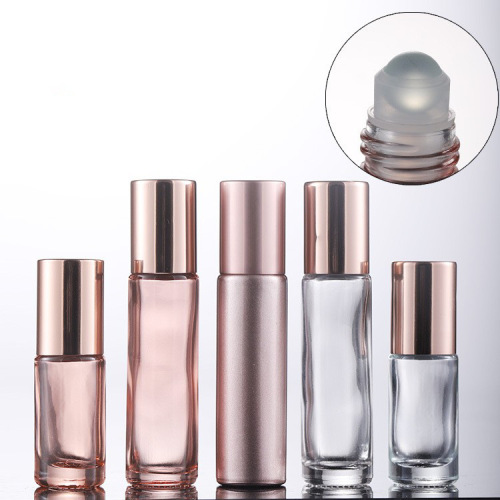5ml rose gold ball bottle 5ml ball bottle eye massage portable perfume bottle repackaging glass bottle