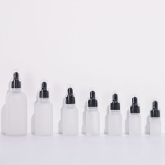5-30ml transparent frosted dropper bottle 50ml essential oil bottle essence liquid glass bottle sub-bottle