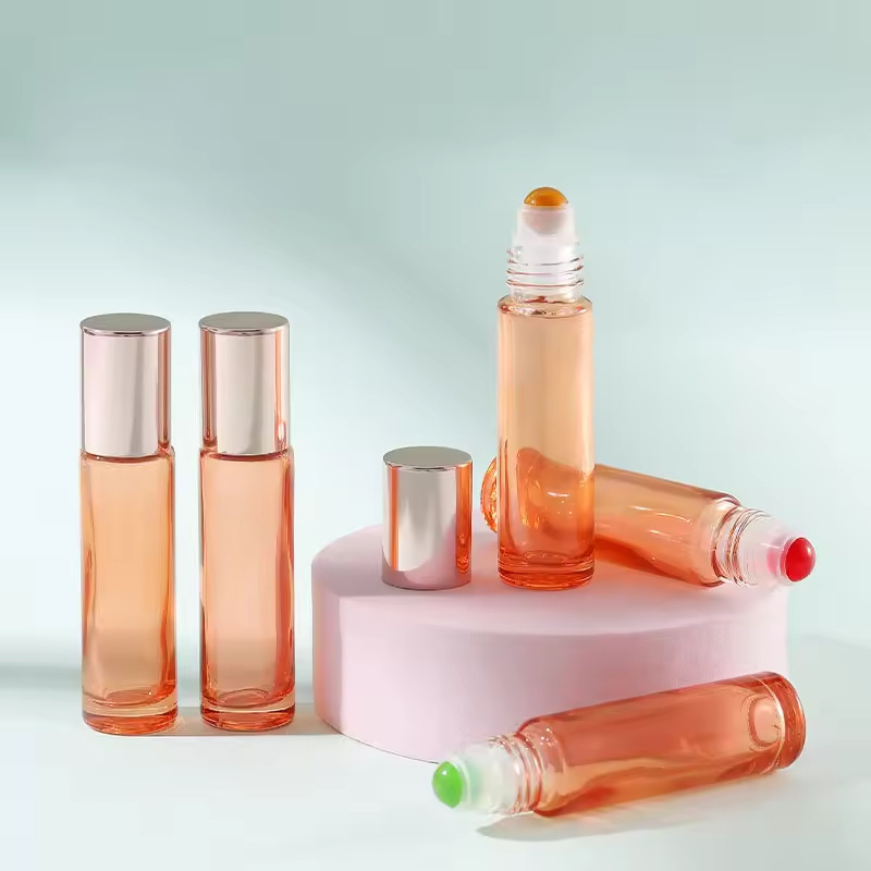 10ml color crystal jade ball bottle agate essential oil ball bottle perfume bottle