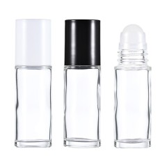 30ml transparent straight round ball bottle body massage essential oil ball bottle large ball antiperspirant bottle