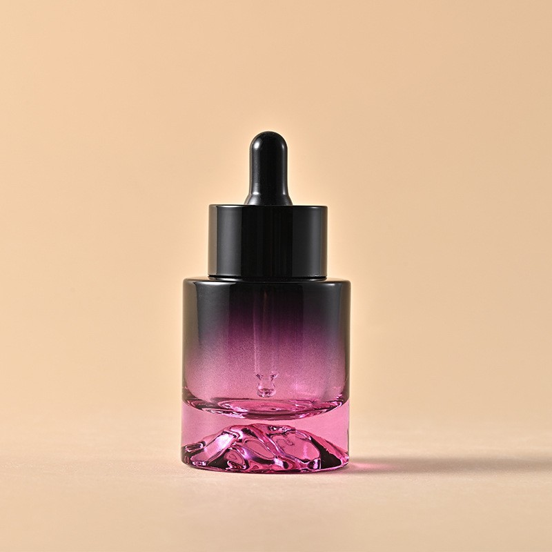 30ml volcano bottom dropper bottle gradient color essential oil bottle essence liquid cosmetic glass bottle
