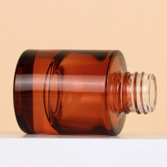 30ml thick bottom essential oil bottle light luxury brown glass bottle round dropper bottle essence liquid bottle