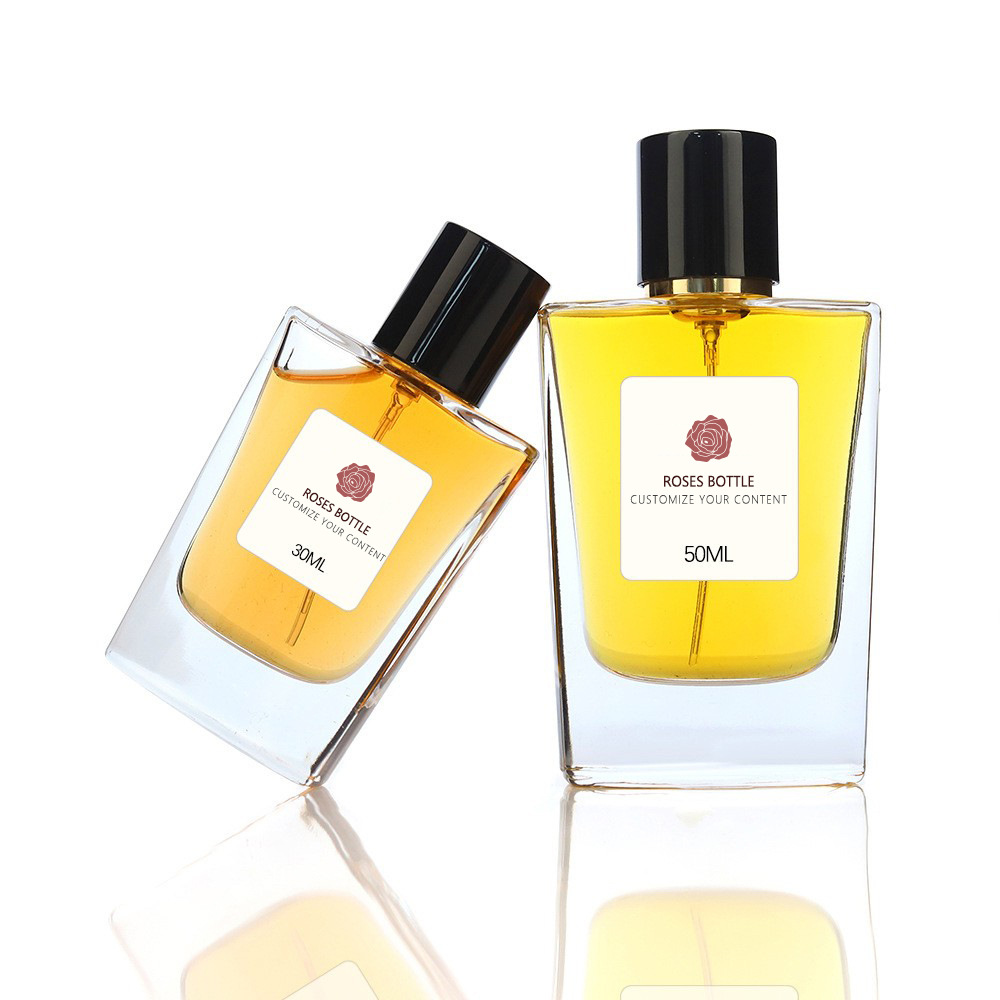 30ml high-grade perfume bottle 50ml trapezoidal bayonet spray bottle glass bottle cosmetics packaging bottle
