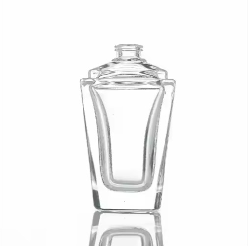 60ML high-end crown perfume bottle transparent thick bottom perfume spray bottle glass essential oil bottle