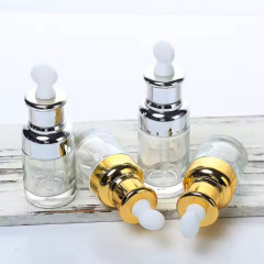 20ml shoulder sleeve essential oil bottle 30ml thick bottom dropper bottle 50ml essence cosmetic glass empty bottle