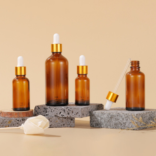 5-30ml brown essential oil bottle 50-100ml dropper bottle essence glass bottle travel bottle