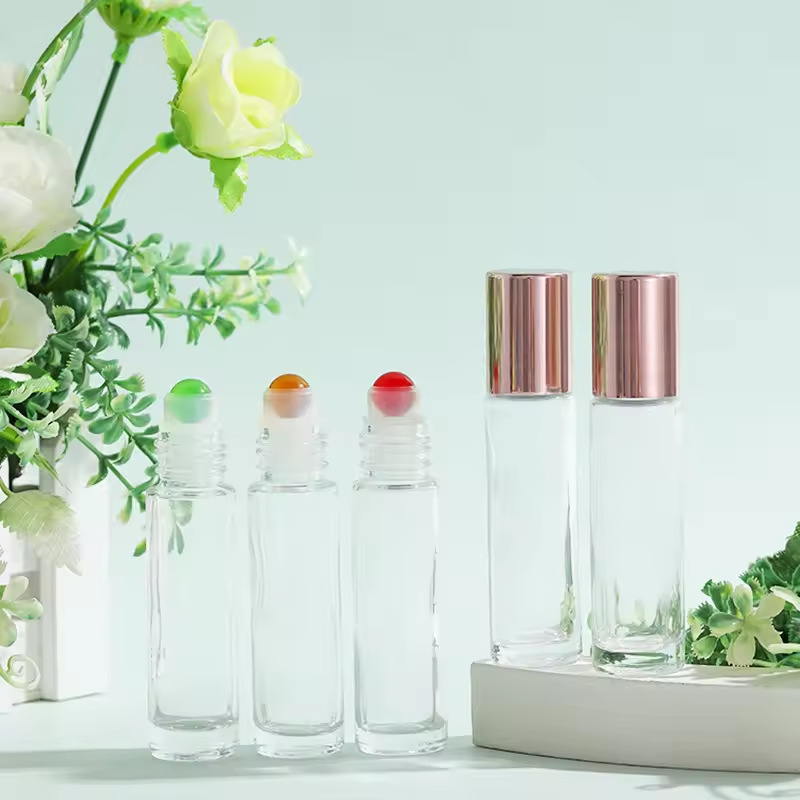 10ml color crystal jade ball bottle agate essential oil ball bottle perfume bottle