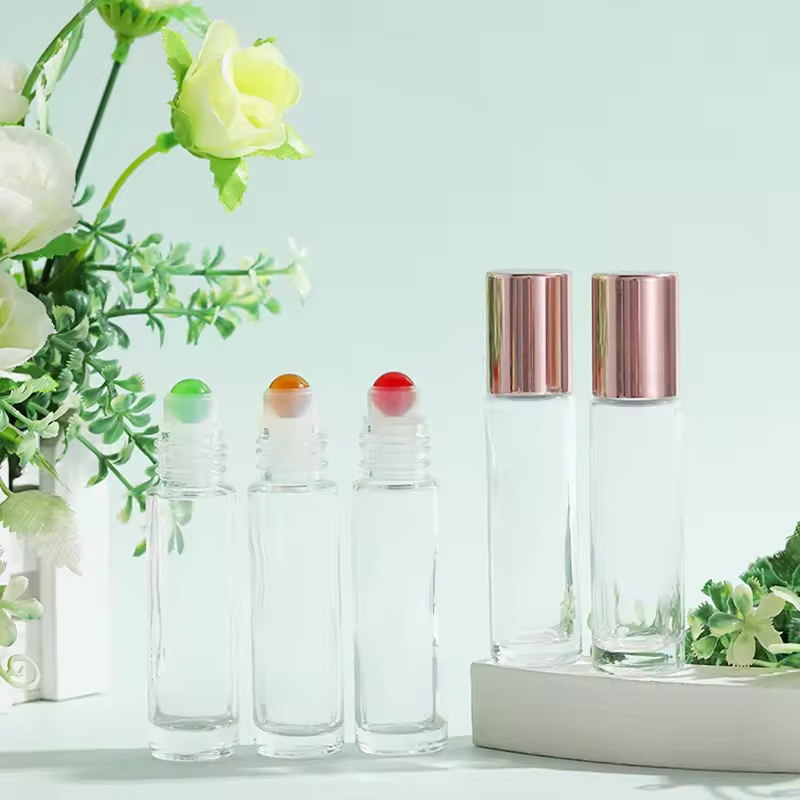 10ml color crystal jade ball bottle agate essential oil ball bottle perfume bottle