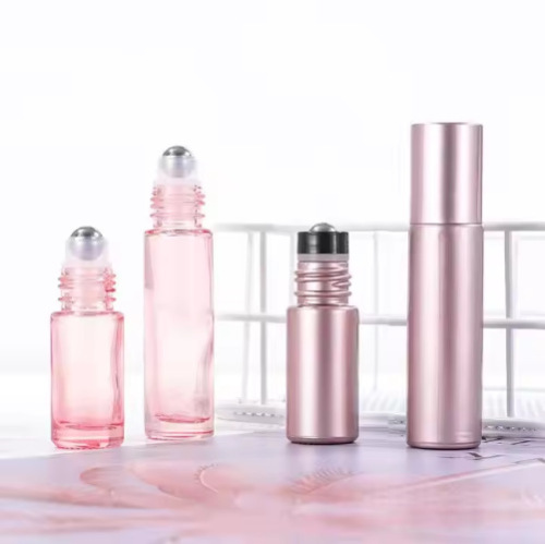 5ml rose gold glass roller bottle essential oil bottle 10ml perfume bottle roller bottle sample bottle