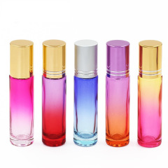 5ML gradient color roller bottle 10ML colored glass roller bottle massage essential oil bottle perfume bottle